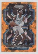 2021-22 Panini Prizm Orange Ice Prizm Kai Jones #323 2l4