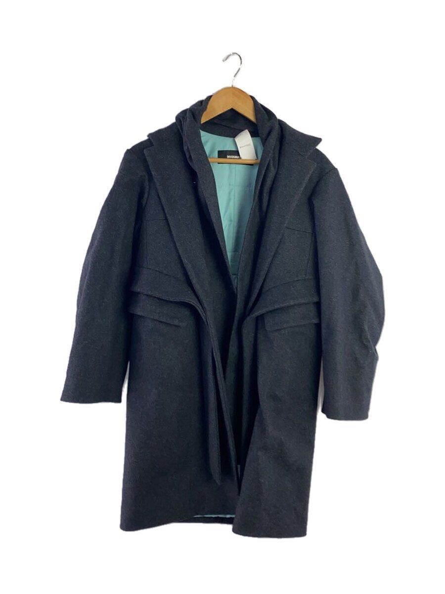 ALTRA DSQUARED2 altro cappotto 36 lana nero S72AA0281