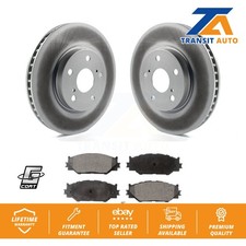 Coated Disc Brake Rotors And Semi-Metallic Pads Front Kit For Lexus IS250