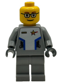 LEGO 10191 MINI FIGURE sp087s Star Justice Astronaut 2 WITH HELMENT Space 2008