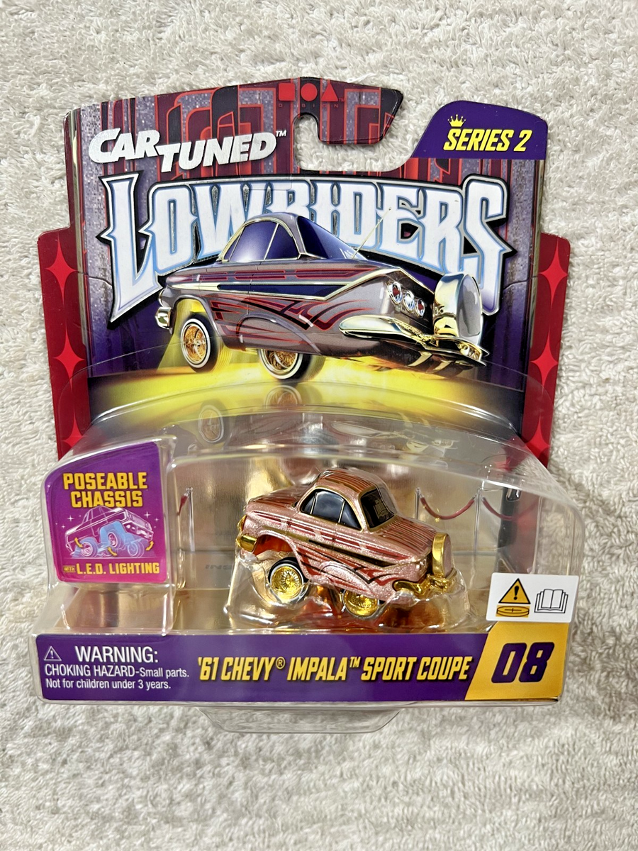 CAR TUNED DIECAST LOWRIDERS SERIES 2 SET OF 4 LED LIGHTING *NEW