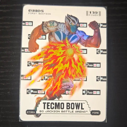 Key Tecmo Games Tecmo Bowl 2026 Bo Jackson Raiders Quads Fire 1st #ST351