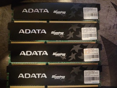 4x 2GB ADATA Gaming RAM DDR3 2000MHz PC3-16000 9-9-9-24   8GB Total