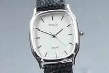 Near MINT SEIKO Dolce 5E31-5B40 Silver 28mm HAQ Quartz Men's Vintage Watch JAPAN