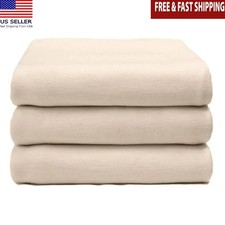 70x90 Hospital Blankets 12 Pack Lightweight Cotton Polyester Medical Care New