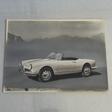 Alfa Romeo Giulietta Spider Factory Press Photo Photograph Autocar Magazine 1959