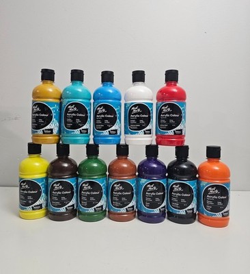 Mont Marte Signature Acrylic Color Paint Set 12 x 16.9oz 500ml Semi-Matte Finish