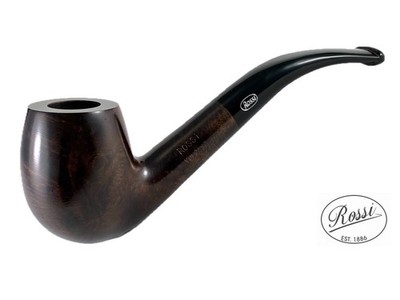ROSSI Volcano Black 670 Bent Egg | Made in Italy | Pfeife Pipe 9mm Filter