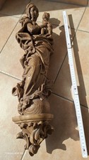Dekofigur Hl. Maria mit Jesuskind (von 1972) Grödnertal mit Sockel
