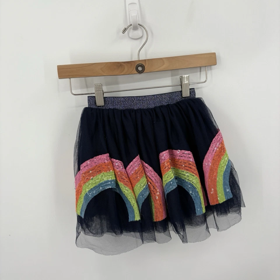 Falda Tutú Lola & The Boys Niñas 6 7 Arco Iris Lentejuelas Fiesta Elastizada Cintura Elástica Foto 3 de 4