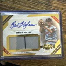 2025 Topps Tier One Bert Blyleven Auto Jumbo Jersey #/99 Twins
