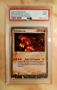 Pokemon 2003 Groudon EX Black Star Promo 002 HOLO PSA 9 MINT