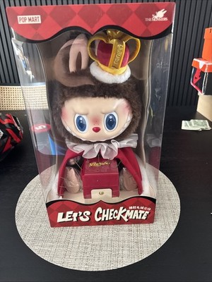Pop Mart The Monsters Labubu Let's Checkmate King Vinyl Plush Ships Next Day