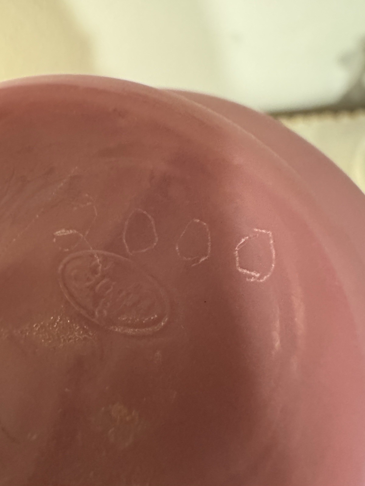 Vintage Satin Glass Etched Pink Fenton Vase Small