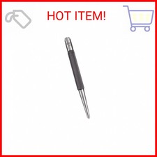 Starrett Steel Center Punch with Round Shank and Knurled Finger Grip - Hardened