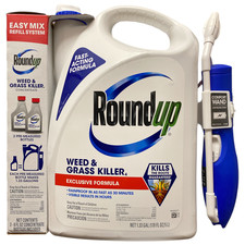 Roundup Ready-To-Use Weed Grass Killer Plus with Wand Concentrate Refill
