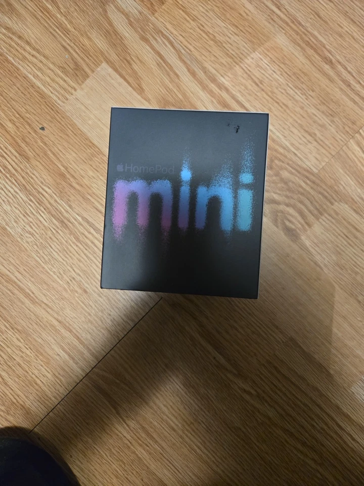 Apple iPhone HomePod Mini Bluetooth Smart Speaker Black 1 BOX Only ORIGINAL BOX - image 1 of 4