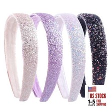 Glitter Headbands for Girls Wide Sparkly Headbands for Little Sparkle-Basic