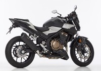 Shark DSX-10 Auspuff Schwarz Passend FüR Honda CBR500R 2017-2018