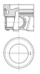 KOLBENSCHMIDT 41647600 Piston for AUDI,SKODA,VW