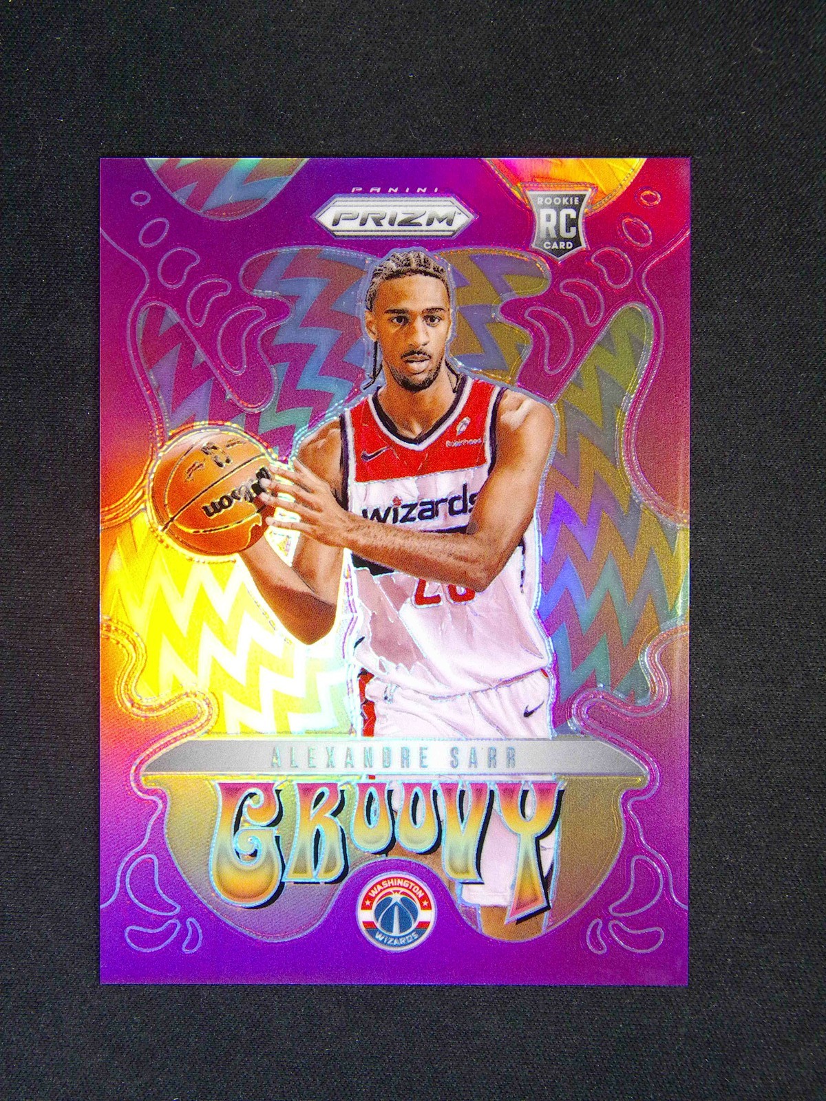 2024-25 Panini Prizm Alexandre Sarr #8 RC Rookie Groovy Case Hit