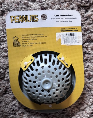 Peanuts Snoopy Sink Drain Strainer NWT - Picture 2 of 2