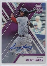 2017 Panini Elite Extra Edition Aspirations Purple /100 Aneury Tavarez Auto 0rf