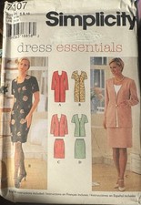 Simplicity dress essentials pattern 7107 Misses'/Petite Dress or Top sz 6-10 unc