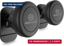 Magnetic Car Mount 2-Pack - Universal Stick-On Dashboard Magnetic Phone Holder