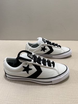 Converse Puff Player Canvas White Shoes With Black Star Size 10 Men s