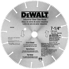 Circular Saw Blade, 7 1/4 Inch, 16 Tooth, Metal Cutting (DW3330)