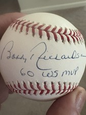 Bobby Richardson Signed Baseball 60 WS MVP Inscription New York Yankees JSA COA