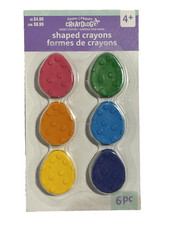 Creatology Easter Egg Shaped Flat Crayons NEW