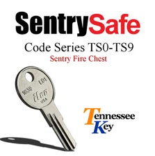 Sentry Safe & Fire Box keys / Select your key code  / Series TS0 - TS9