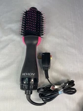 Revlon Pro Salon One Step Hair Dryer & Volumizer Brush Black/Pink **NEVER USED**