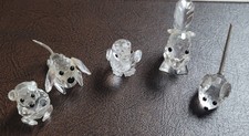 Swarovski Crystal lot of 5 animal Figurines