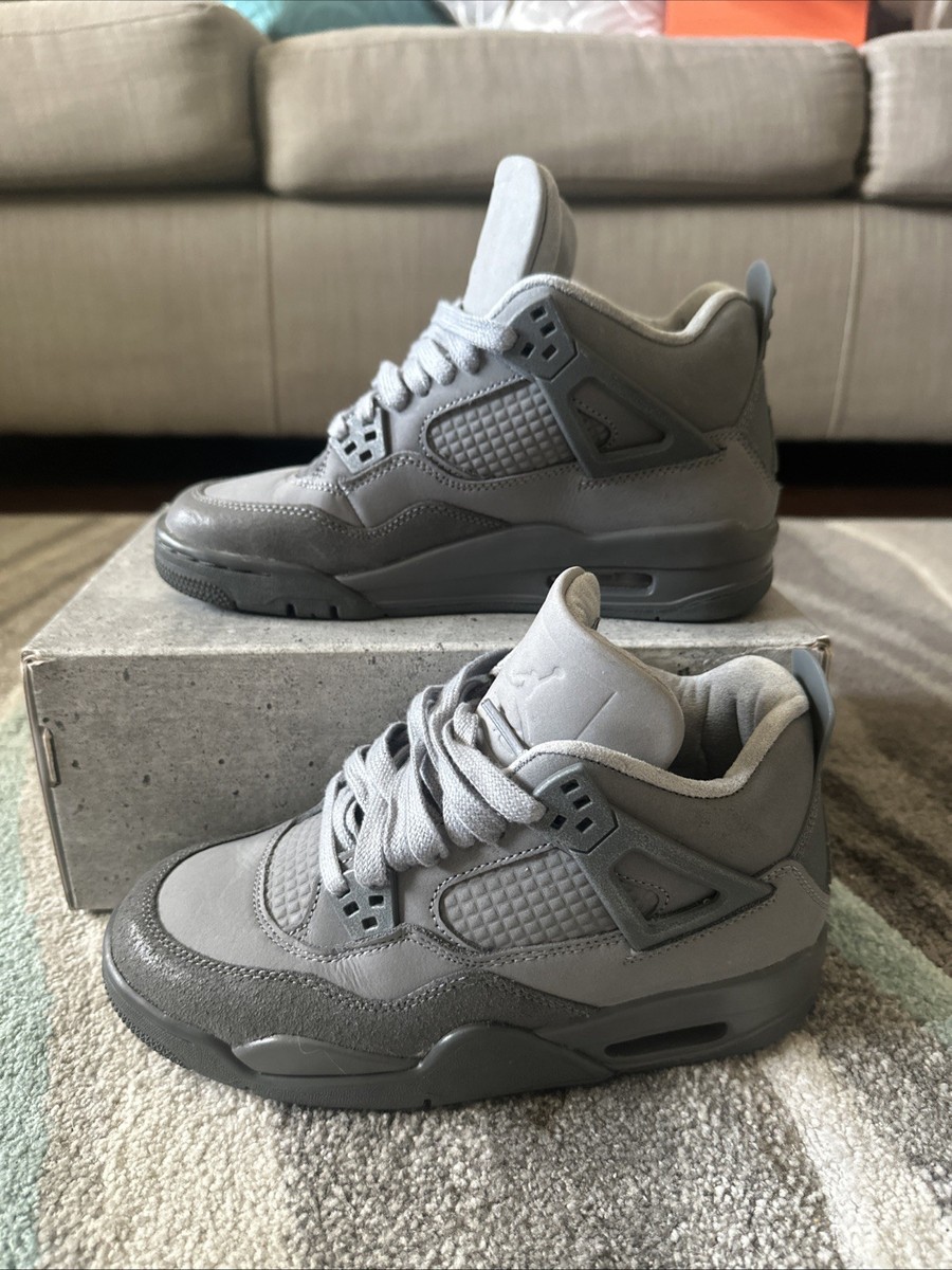 Air Jordan 4 Retro SE GS 'Wet Size 5Y Smoke Grey/Iron Grey/Cement