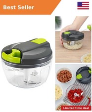 Multi-Function Manual Food Chopper Processors with Handle and Cover