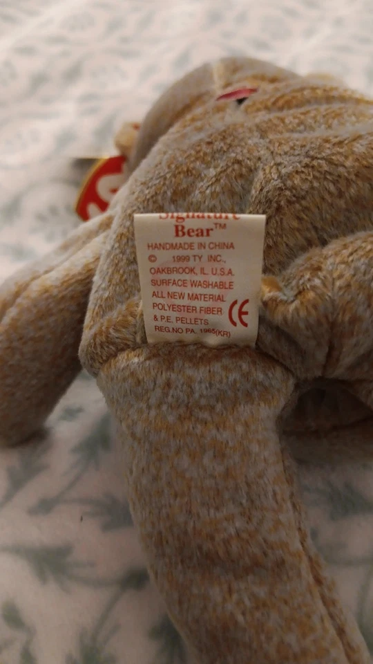 1999 Signature Series Ty Baby Last 1 Made B4 The Tag Was Retired Tag Errors - Image 2 of 3