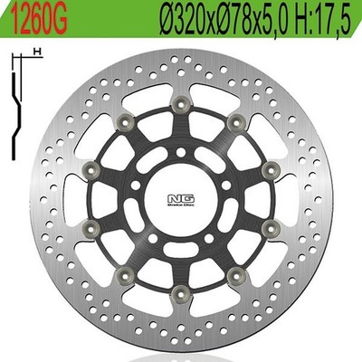 TARAZON Disco Freno Posteriore + Pastiglie Per Triumph Tiger 1050 E SE – 255mm, In Acciaio Inox 420, Kit Completo
