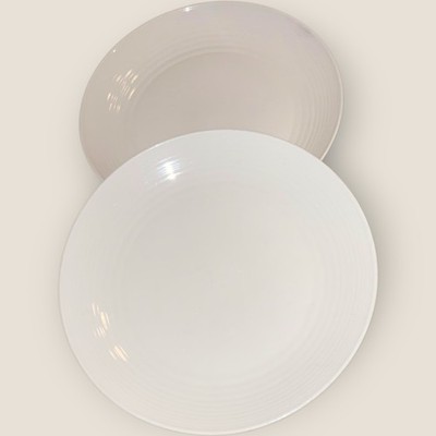Gordon Ramsay Royal Doulton Maze 2x Salat Beilagen Teller 8,5'' weiß guter Zustand