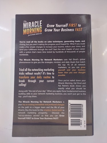 The Miracle Morning for Network Marketers: Grow Yourself FIRST to Grow Your... - Imagen 2 de 2