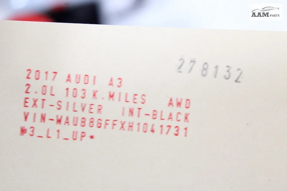 2017 AUDI A3 QUATTRO RADIADOR REFRIGERAÇÃO LÍQUIDO DE ARREFECIMENTO TUBO DE MANGUEIRA DE ÁGUA SUPERIOR FABRICANTE DE EQUIPAMENTO ORIGINAL - Imagem 4 de 4