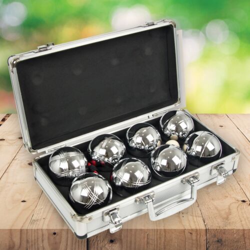 Deluxe Boules Bocce 8 Alloy Ball Set with Case - Picture 1 of 7