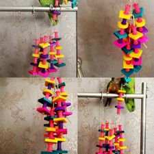 US 1 Pack Bird Chewing Toy Large Medium Parrot Cage Bite African Grey Macaws