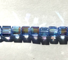 Swarovski Crystal Cubes 8mm 288 pc/FP Lt. Sapphire AB 5601