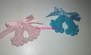 Lotto Bomboniera Uncinetto Battesimo Crochet Primo Compleanno Bambino Bambina Ebay