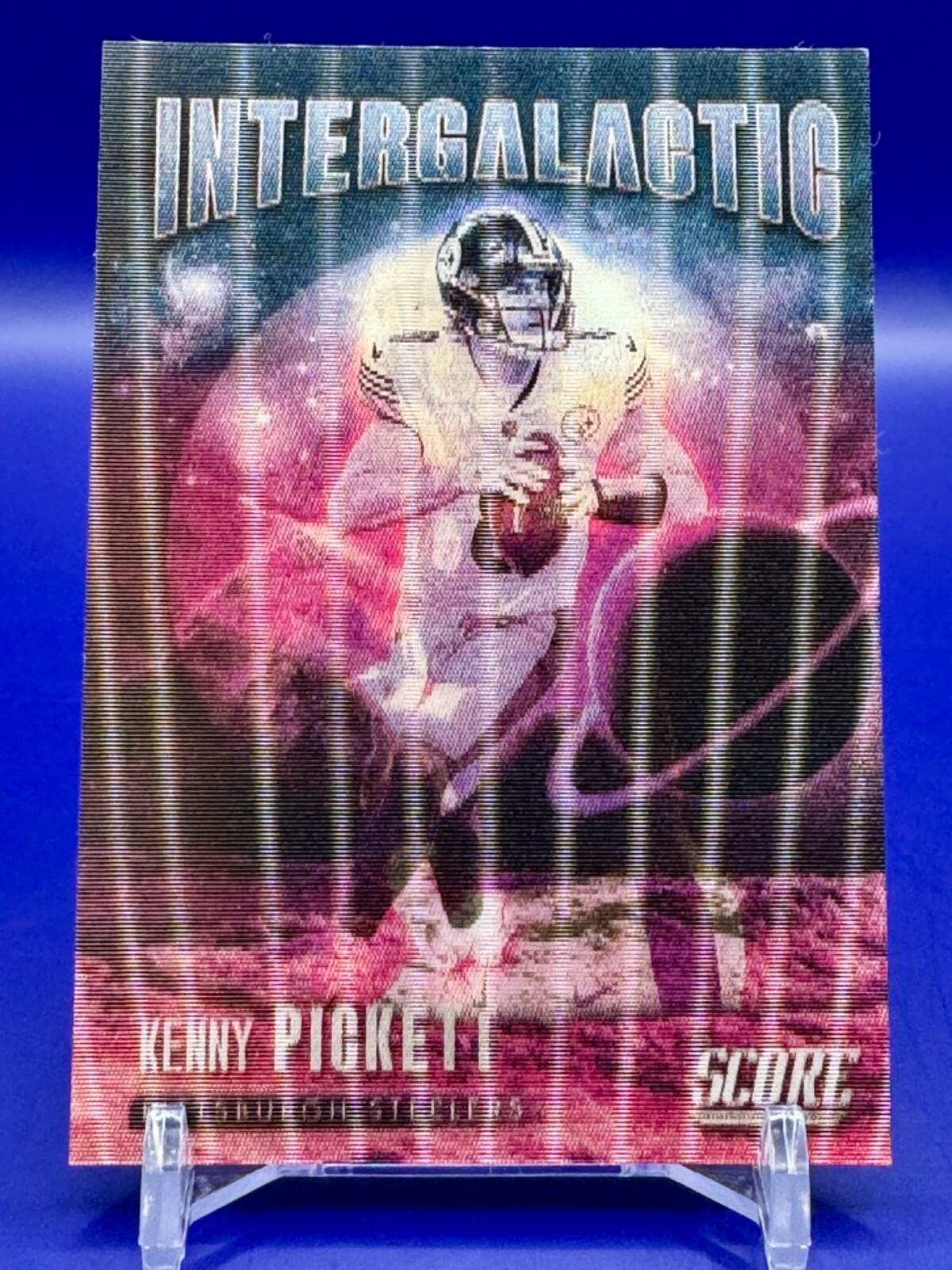 2023 Panini Score Kenny Pickett #I-8 Intergalactic Hologram SSP Case Hit