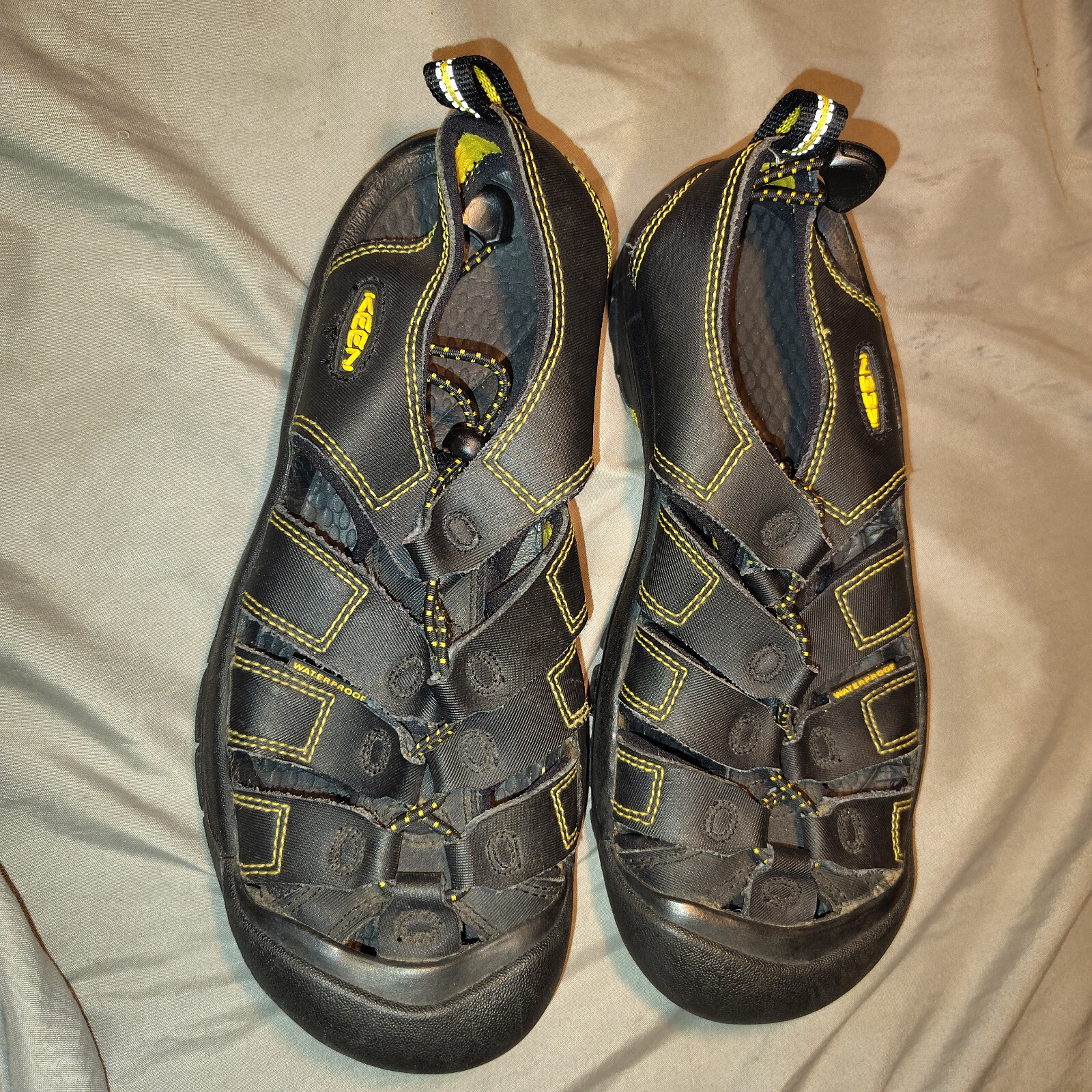 Sandali Keen Big bambino donna taglia 5 trekking acqua nero giallo punta chiusa lavabili