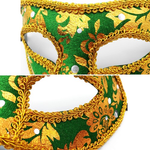 21 Pack Carnival Masquerade Mask Party Mask Costume For Mardi Gras Party Favors - Picture 12 of 14